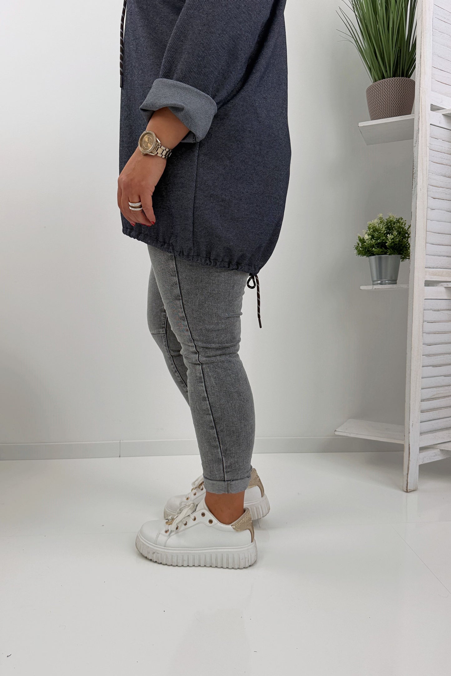 Modische Jeans in Grey Stone Wash (S,M,L,XL)