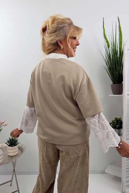 Stylische Blumenbluse (38-42)