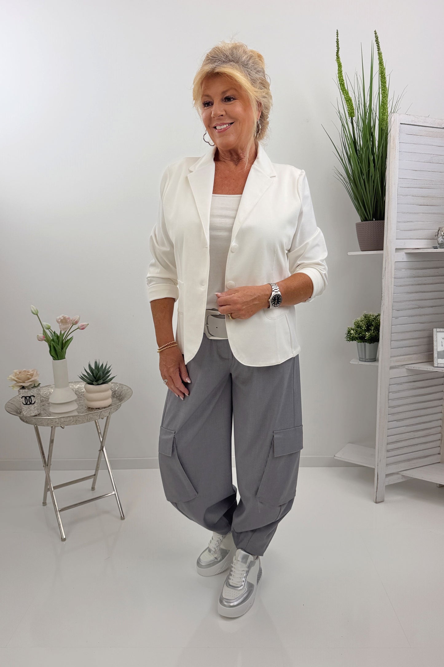 Moderner Blazer in Off-White (38-42)