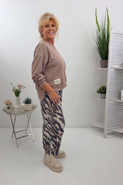 Moderne Hose im Zebralook (40-42/44)