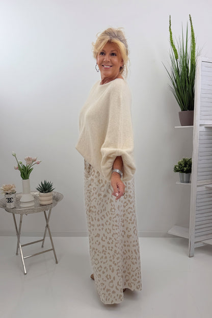 Moderner Pullover in Beige (38-46)