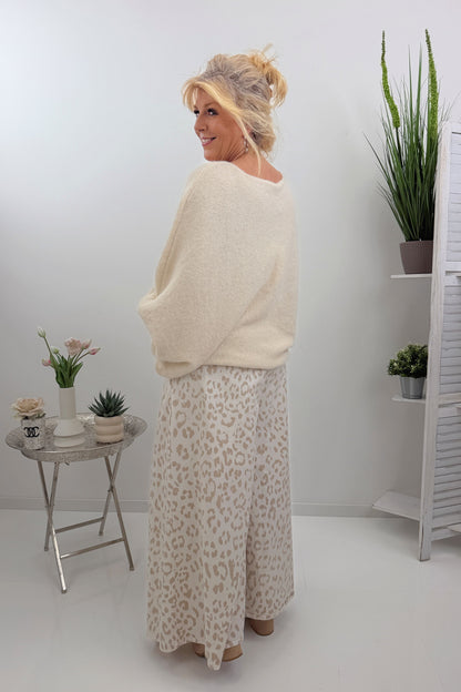 Moderner Pullover in Beige (38-46)
