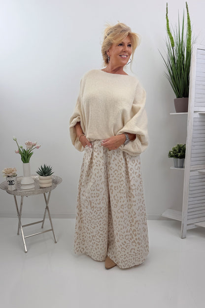 Moderner Pullover in Beige (38-46)