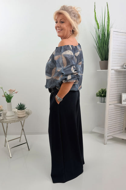 Moderne Hose in Marineblau (38-42)