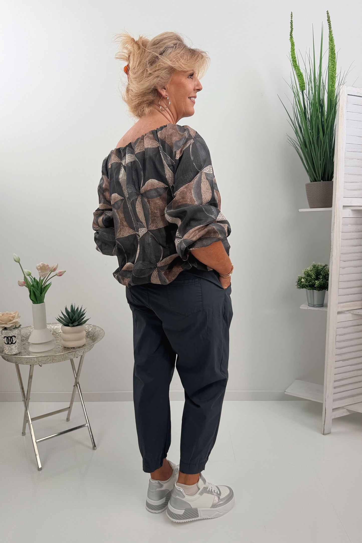 Moderne Jogpant in Grau (38-42)