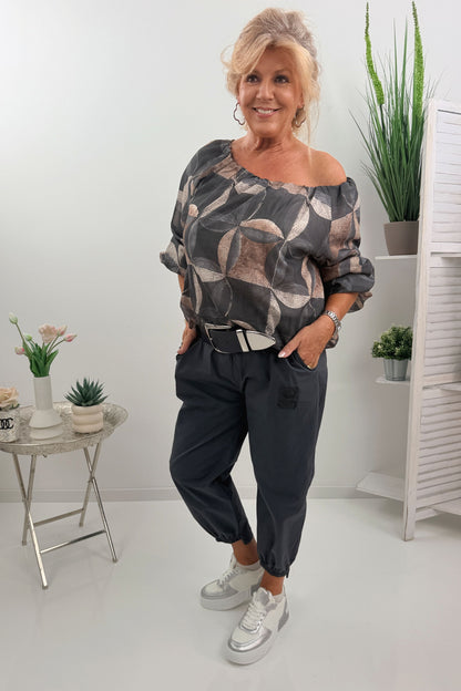 Moderne Jogpant in Grau (38-42)