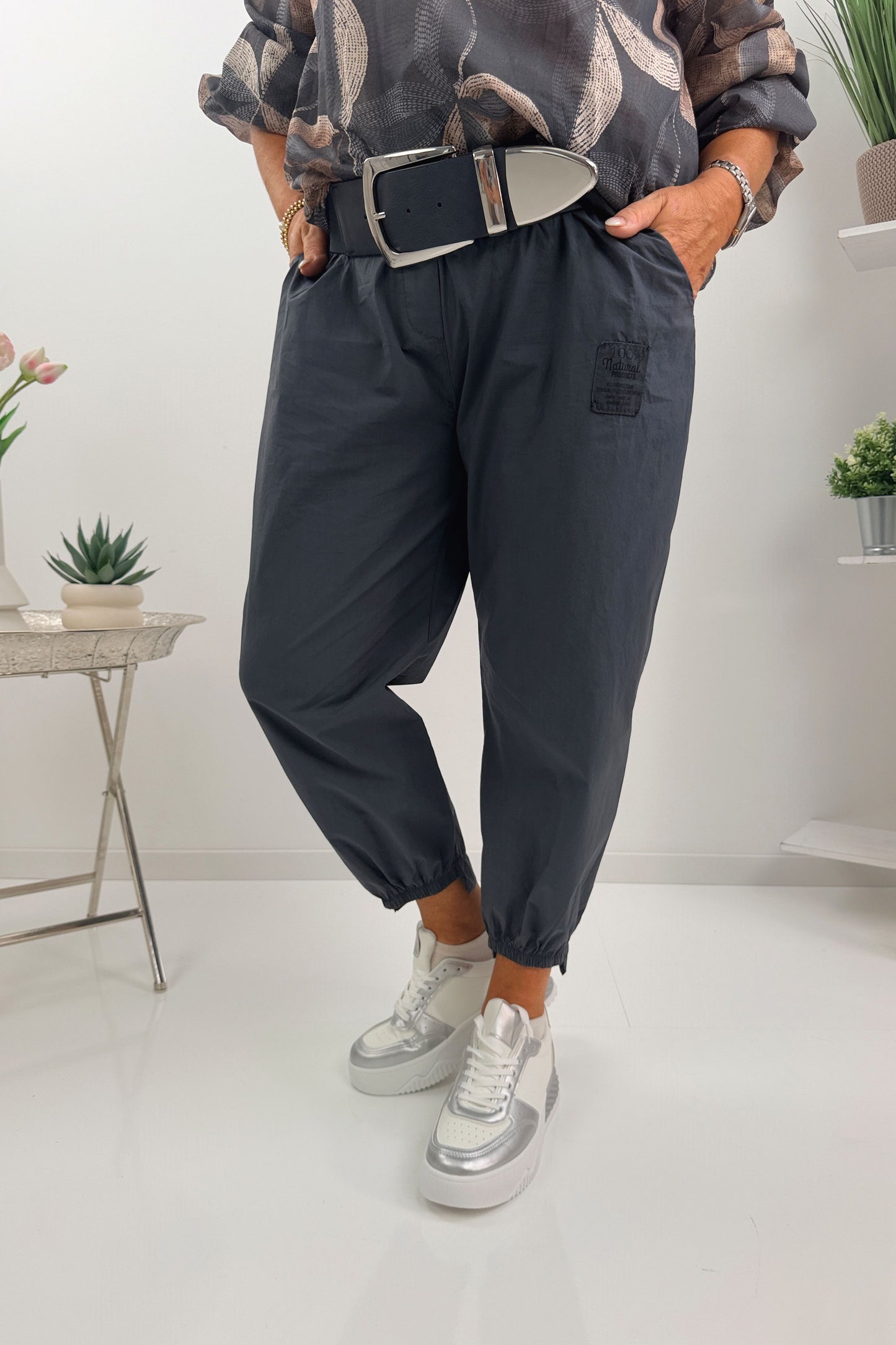 Moderne Jogpant in Grau (38-42)