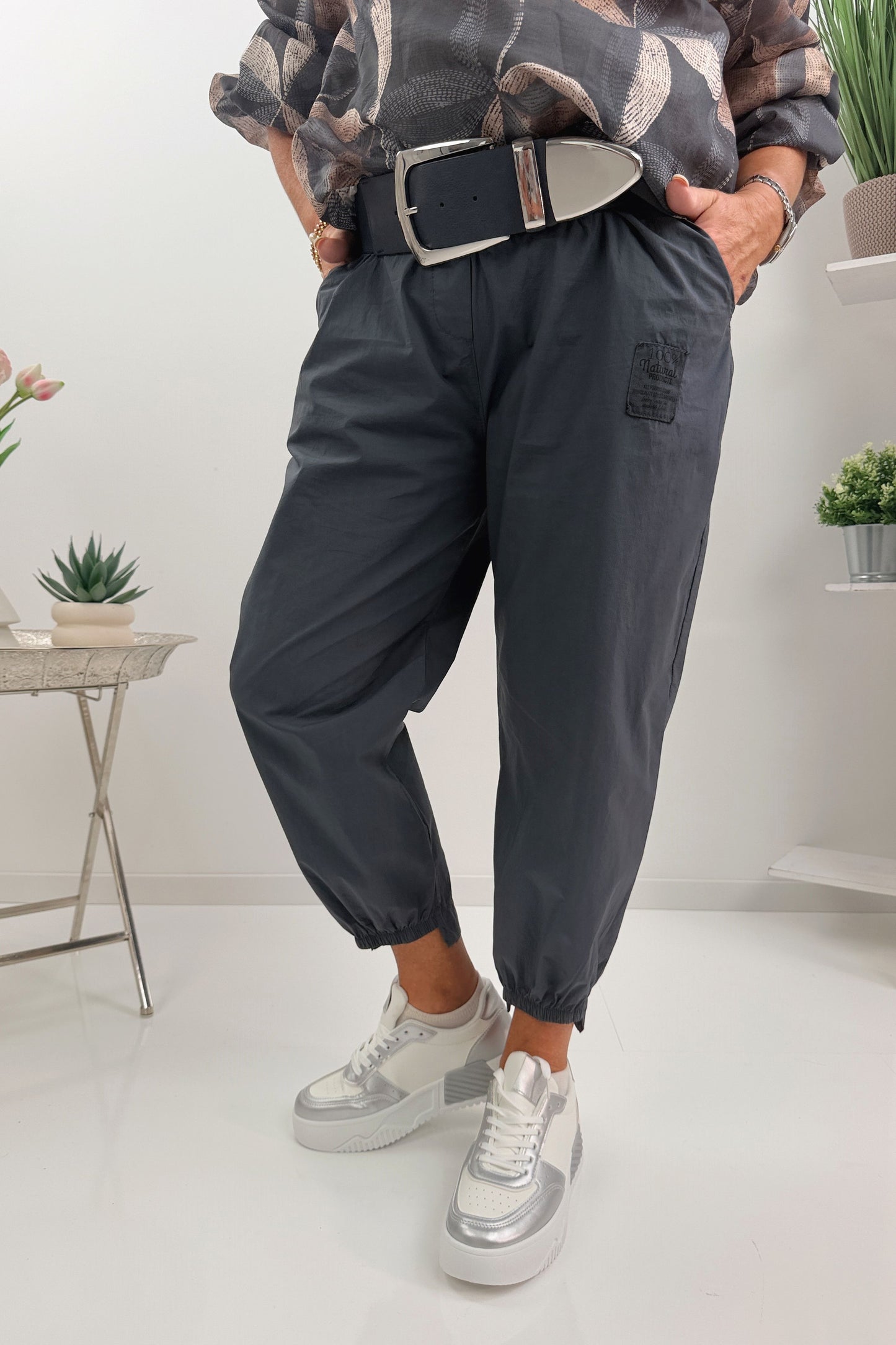 Moderne Jogpant in Grau (38-42)
