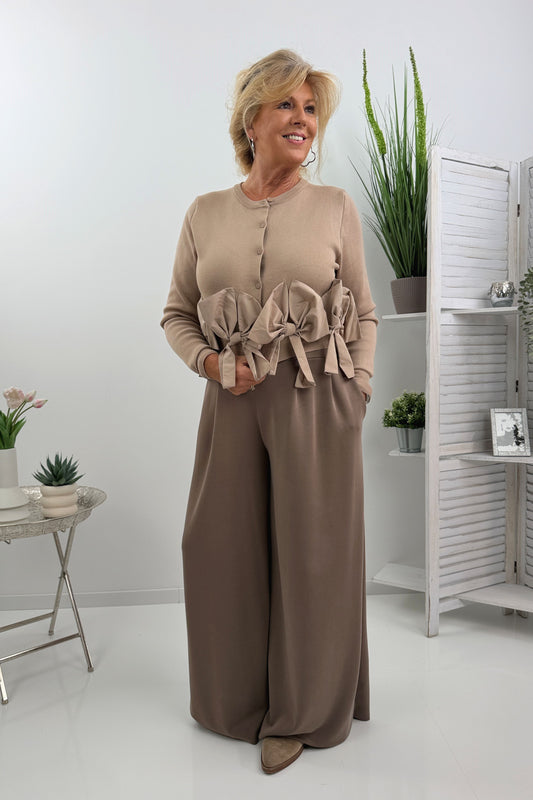 Moderne Hose in Taupe  (38-42)