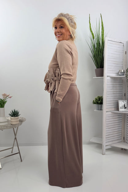 Moderne Hose in Taupe  (38-42)