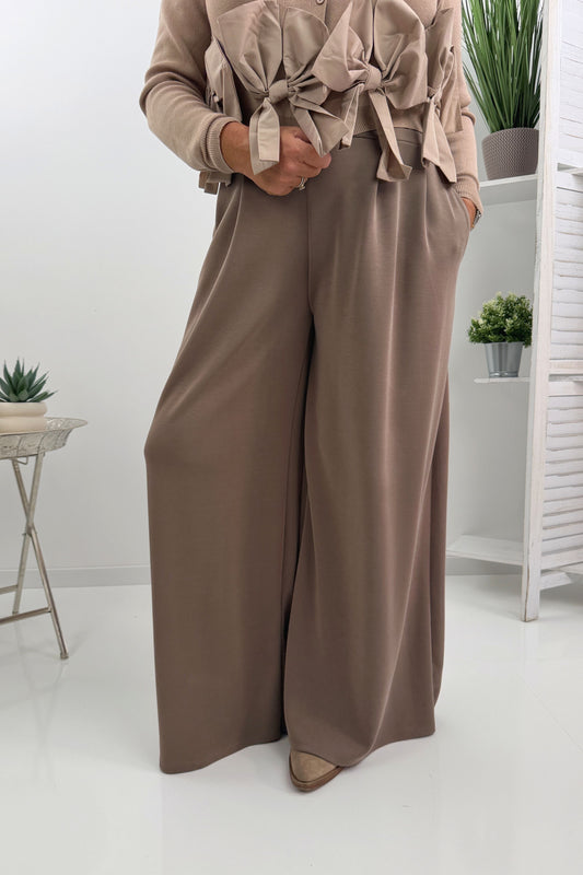 Moderne Hose in Taupe  (38-42)