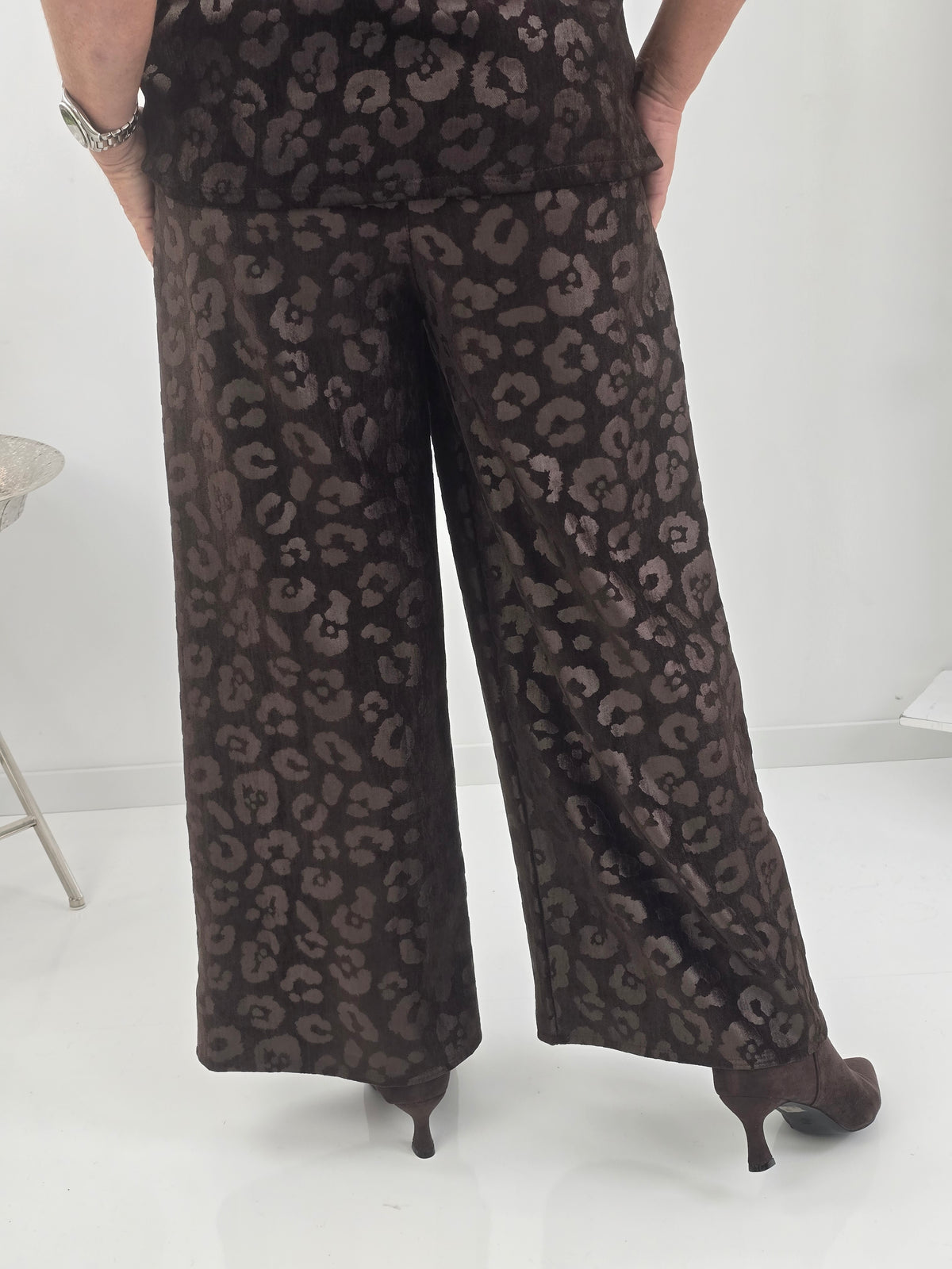 Elegante Marlene-Hose in warmem Schoko (36-42)