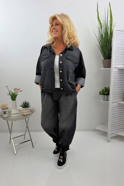Coole Jeans in klassischem Schwarz (38-42/44)
