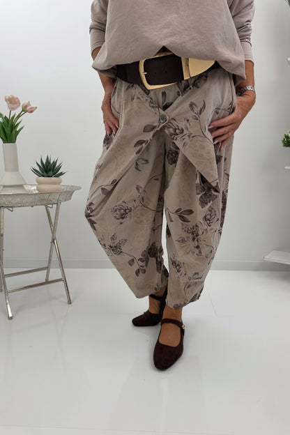 Stylische Cordhose in Beige-Schoko (38-44)