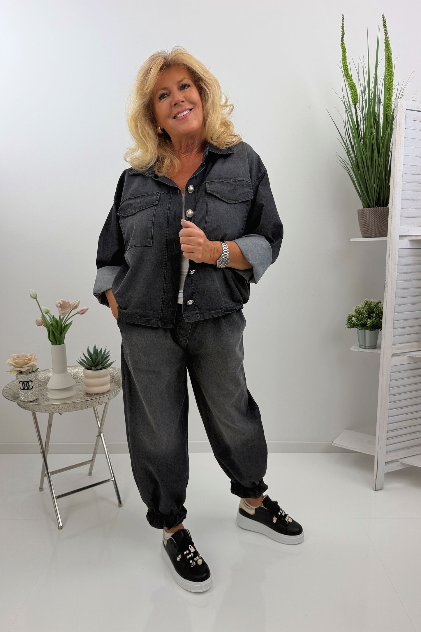 Coole Jeans in klassischem Schwarz (38-42/44)