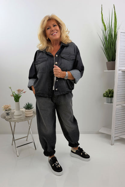 Coole Jeans in klassischem Schwarz (38-42/44)