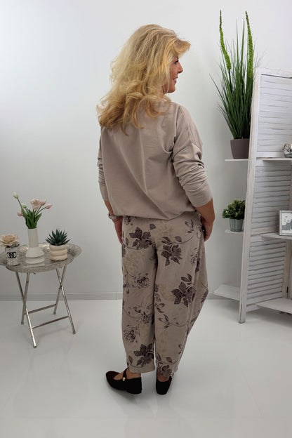 Lässiges Cord-Shirt in Beige (38-44)