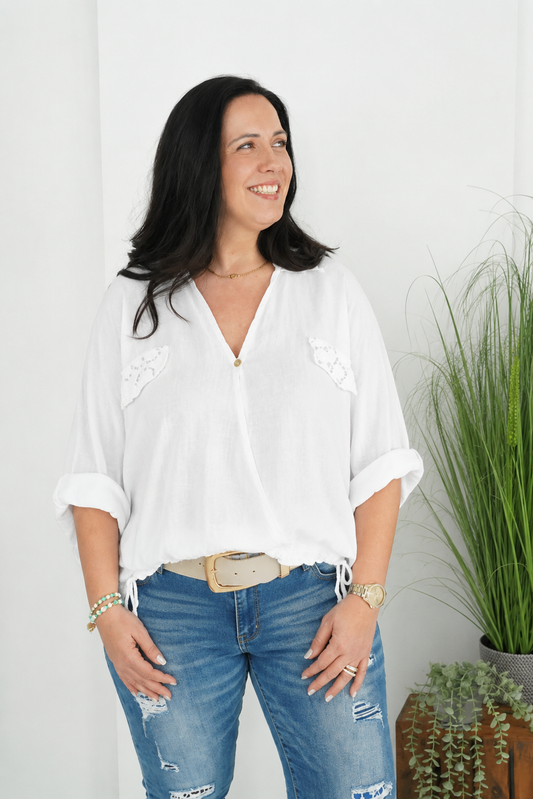 Bluse in Weiß (38-44)