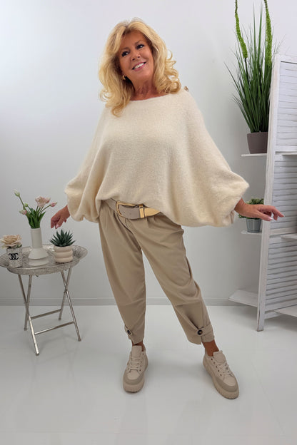 Stilvolle Hose in Beige (38-42/44)