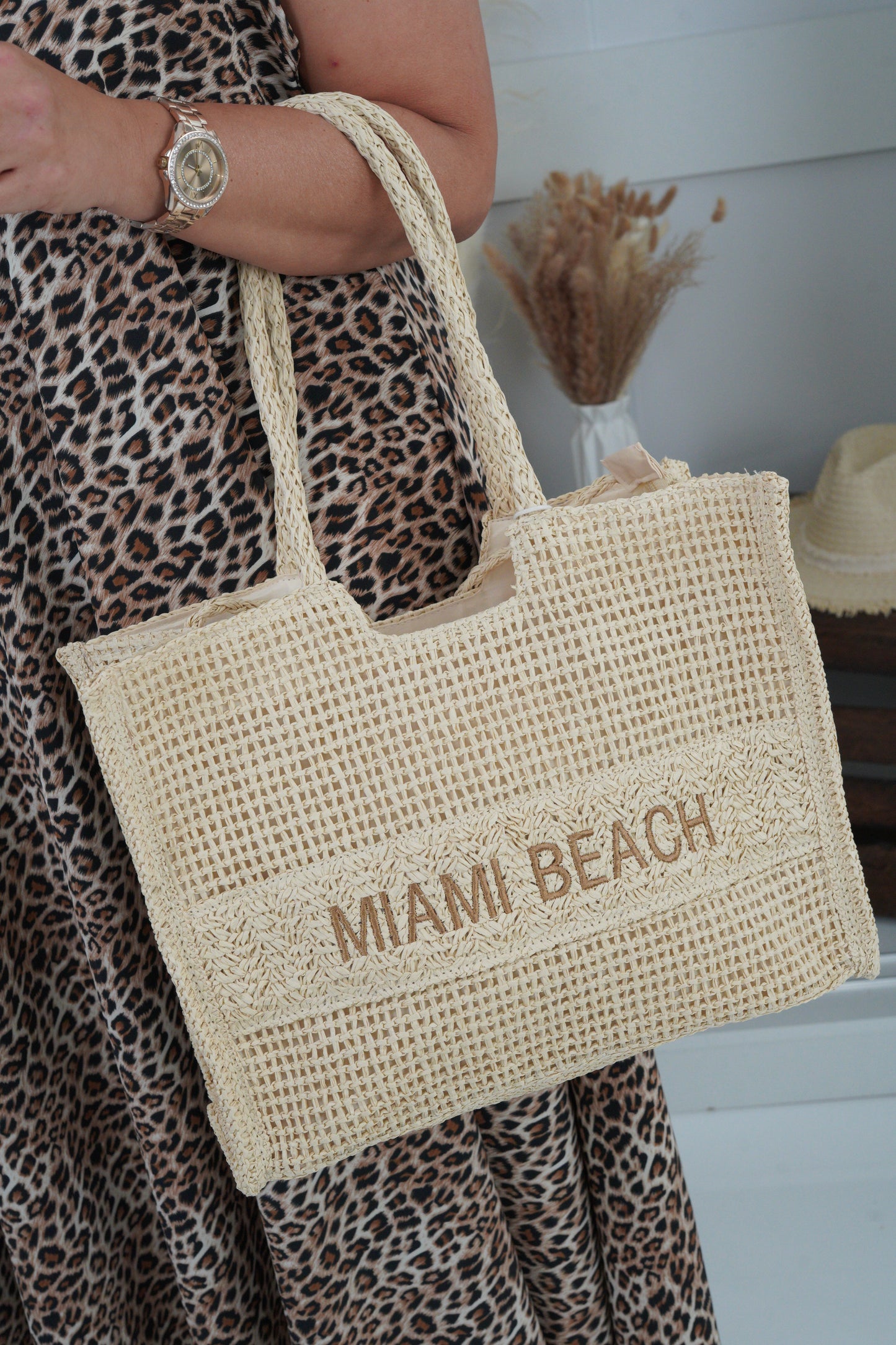 Shopper in Bast Optik (One Size)