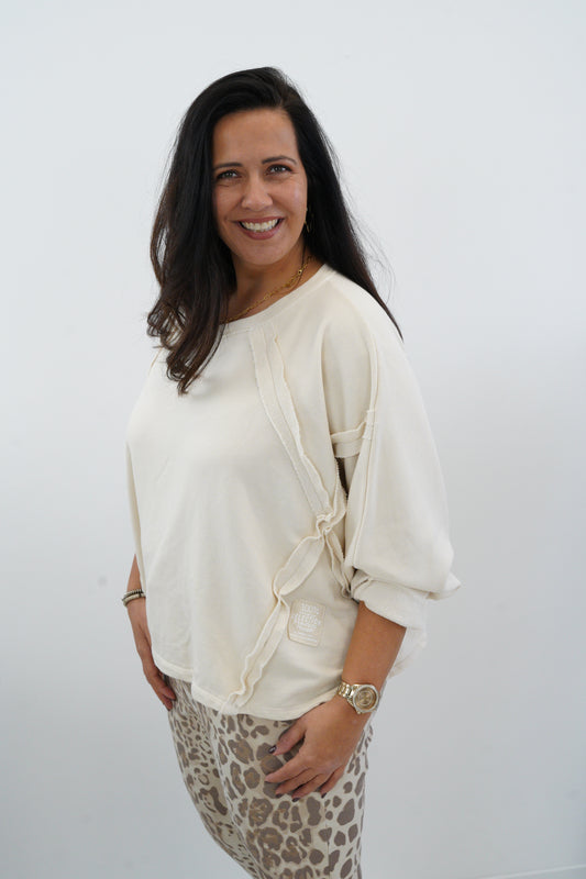 Sweatshirt in Vanille (40-46)