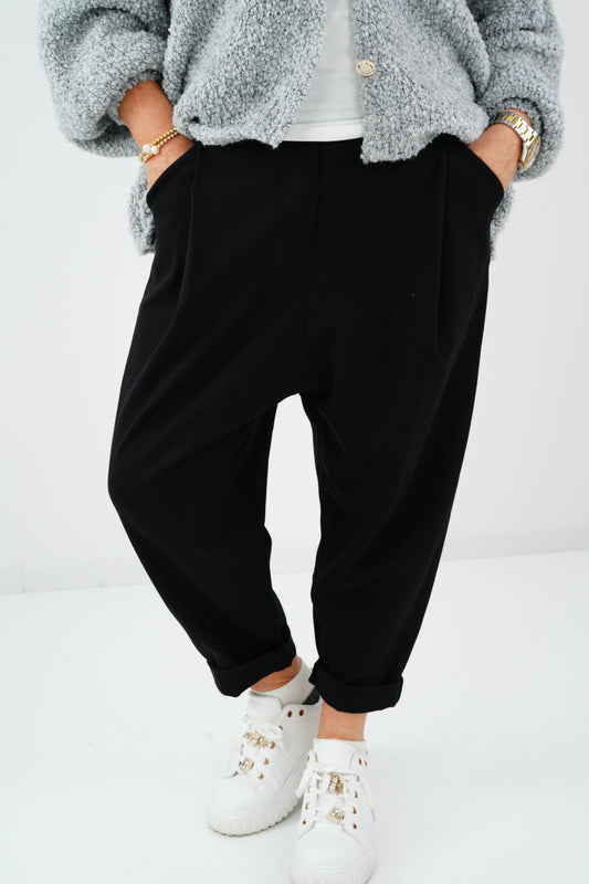 Baggy-Hose in Black (38-42+)