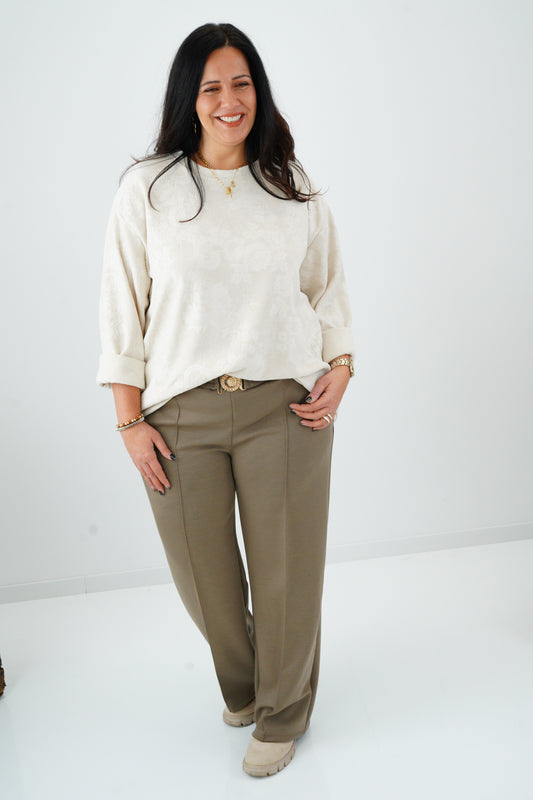 Marlenehose  in Taupe (42-46)