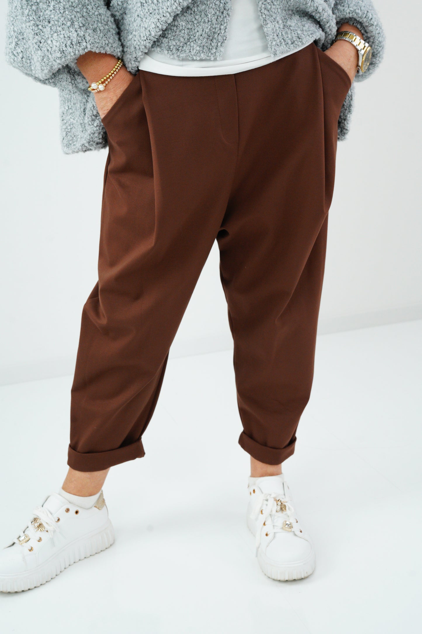 Baggy-Hose in Chocolate (38-42+)