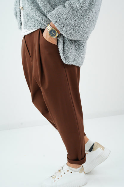 Baggy-Hose in Chocolate (38-42+)