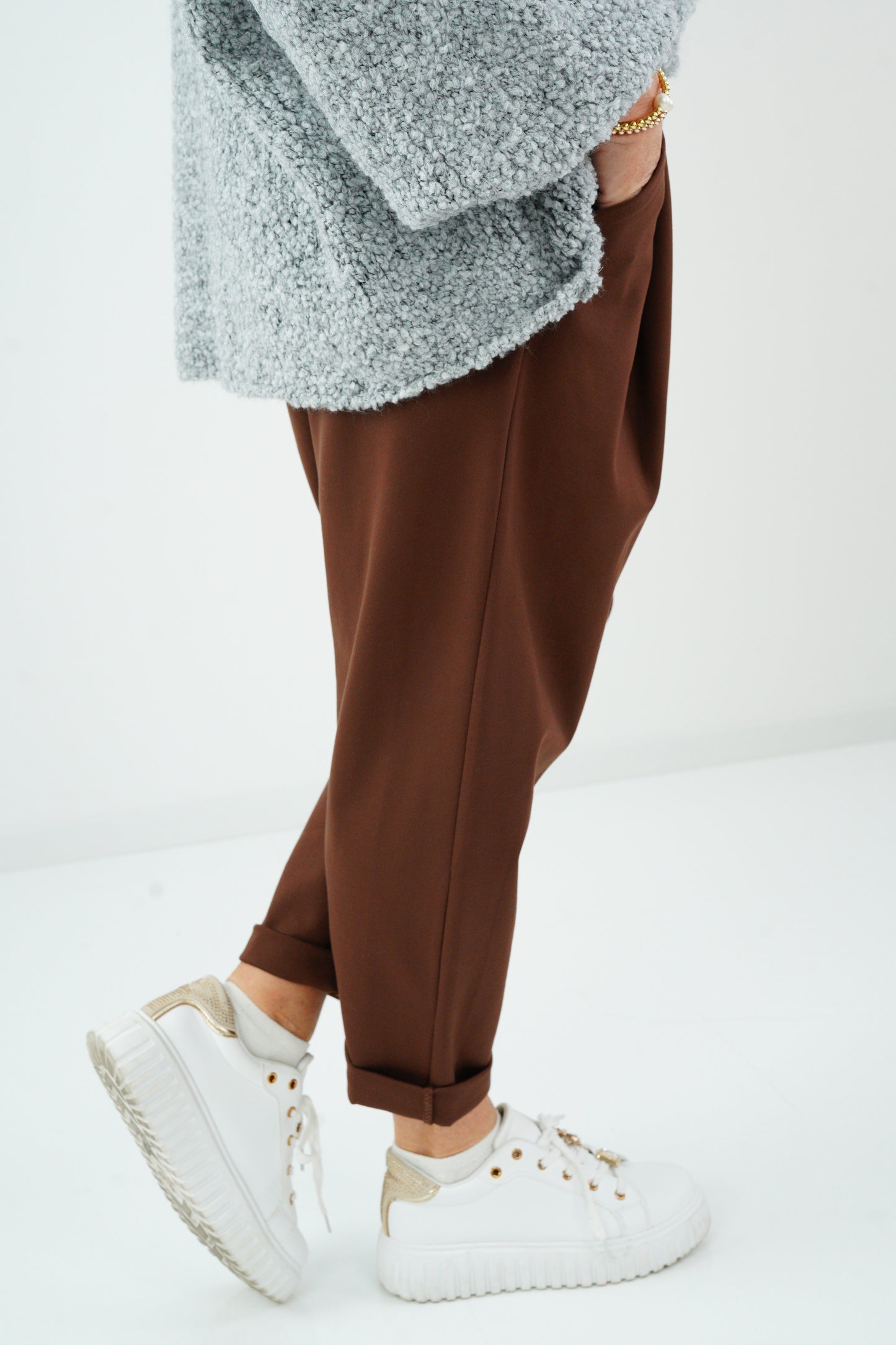 Baggy-Hose in Chocolate (38-42+)