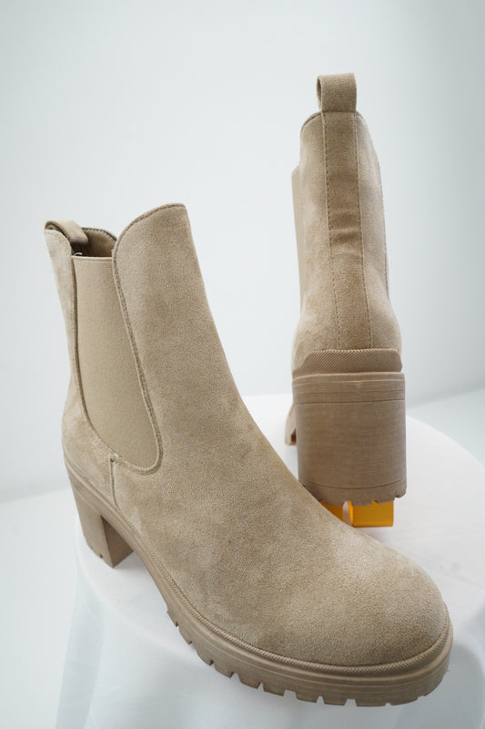 Schuh Booty in Beige (Gr.36-40)