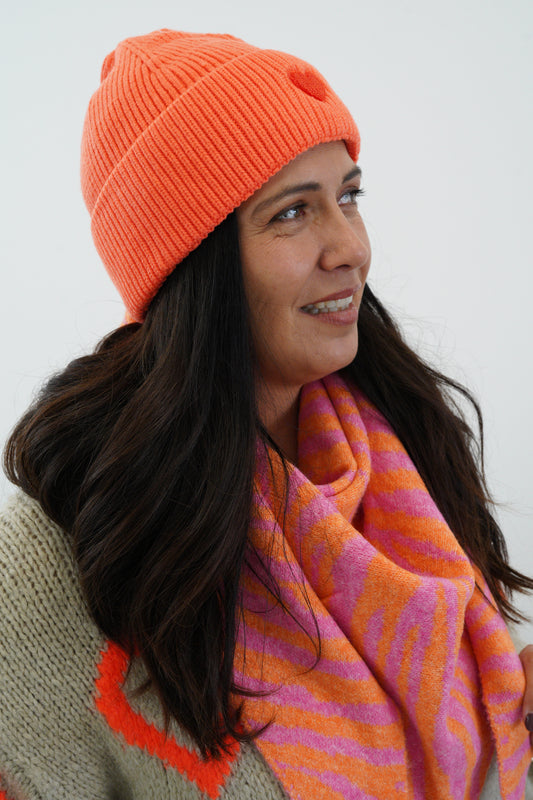 Mütze in Orange