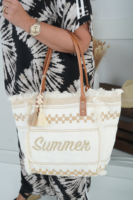 Shopper in Creme-Beige (One Size)