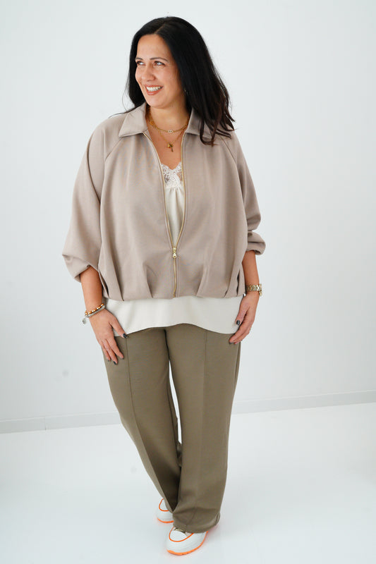 Blouson in Taupe (40-44+)