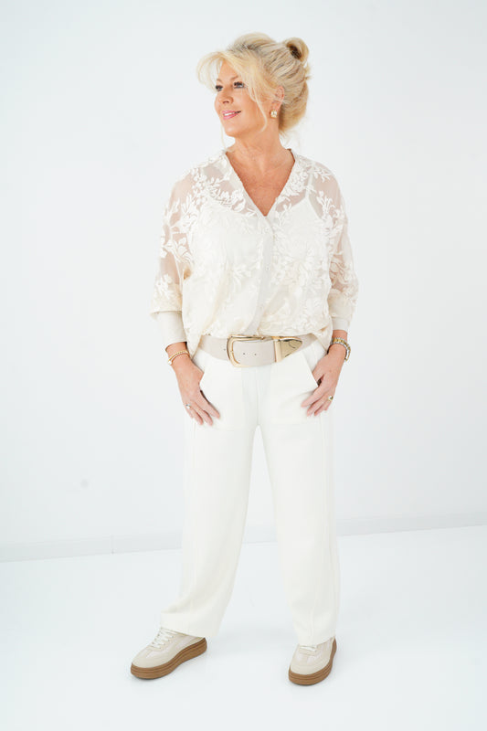 Bluse in Champagner (40-44)