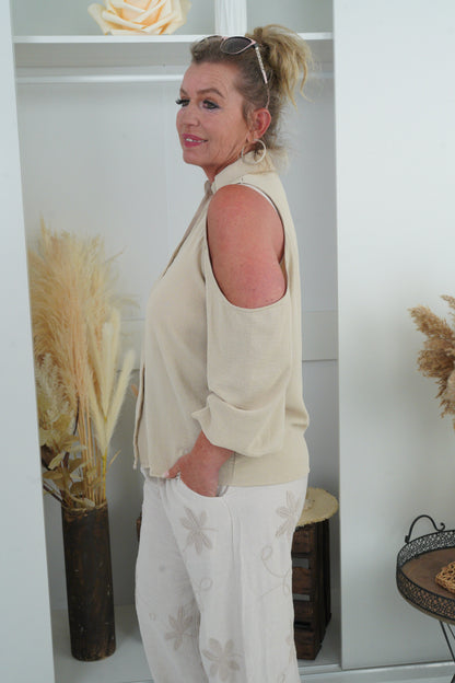 Bluse in Beige (38-42)