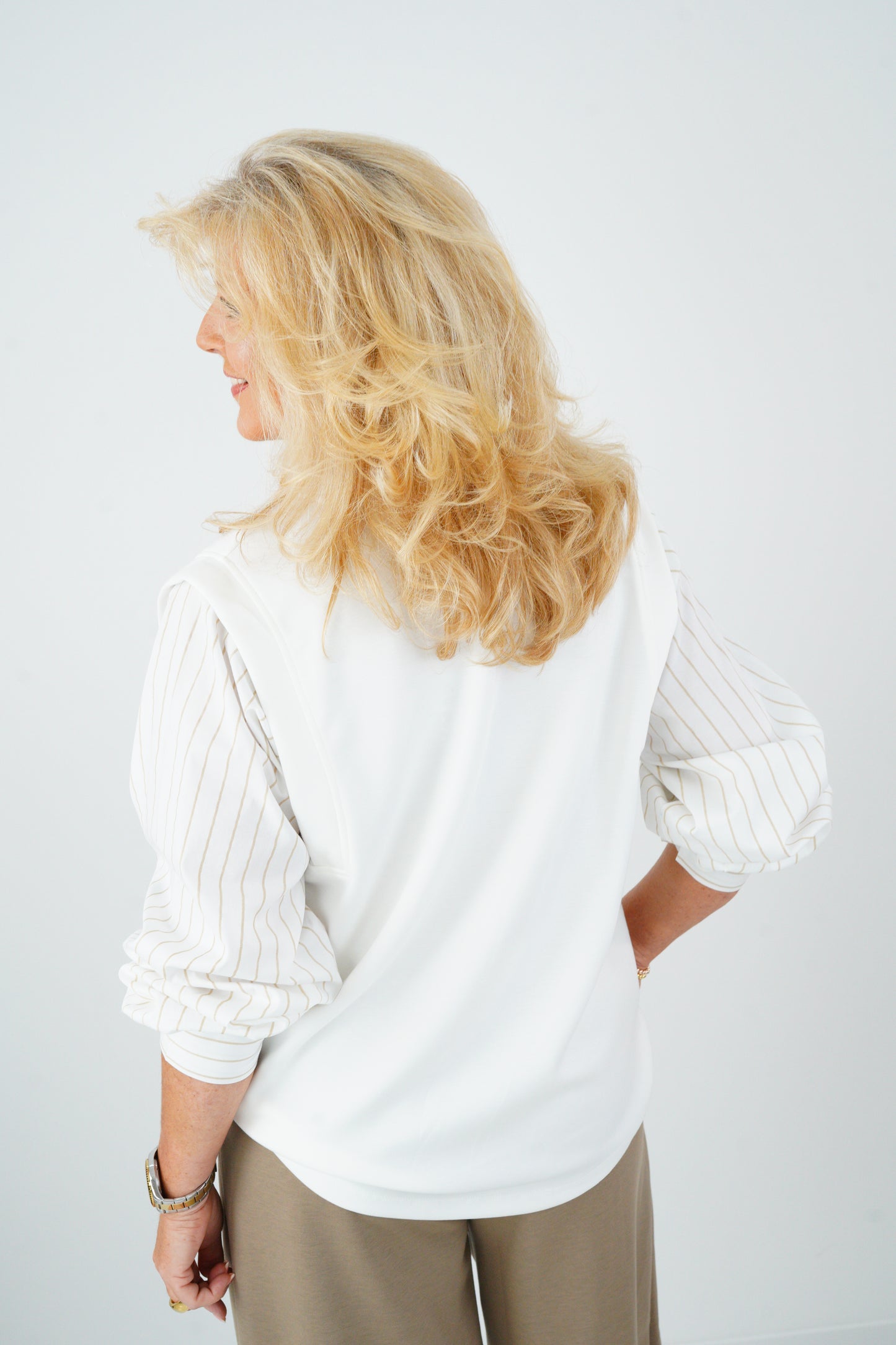 Sweatshirt in Off-White (38-42+)