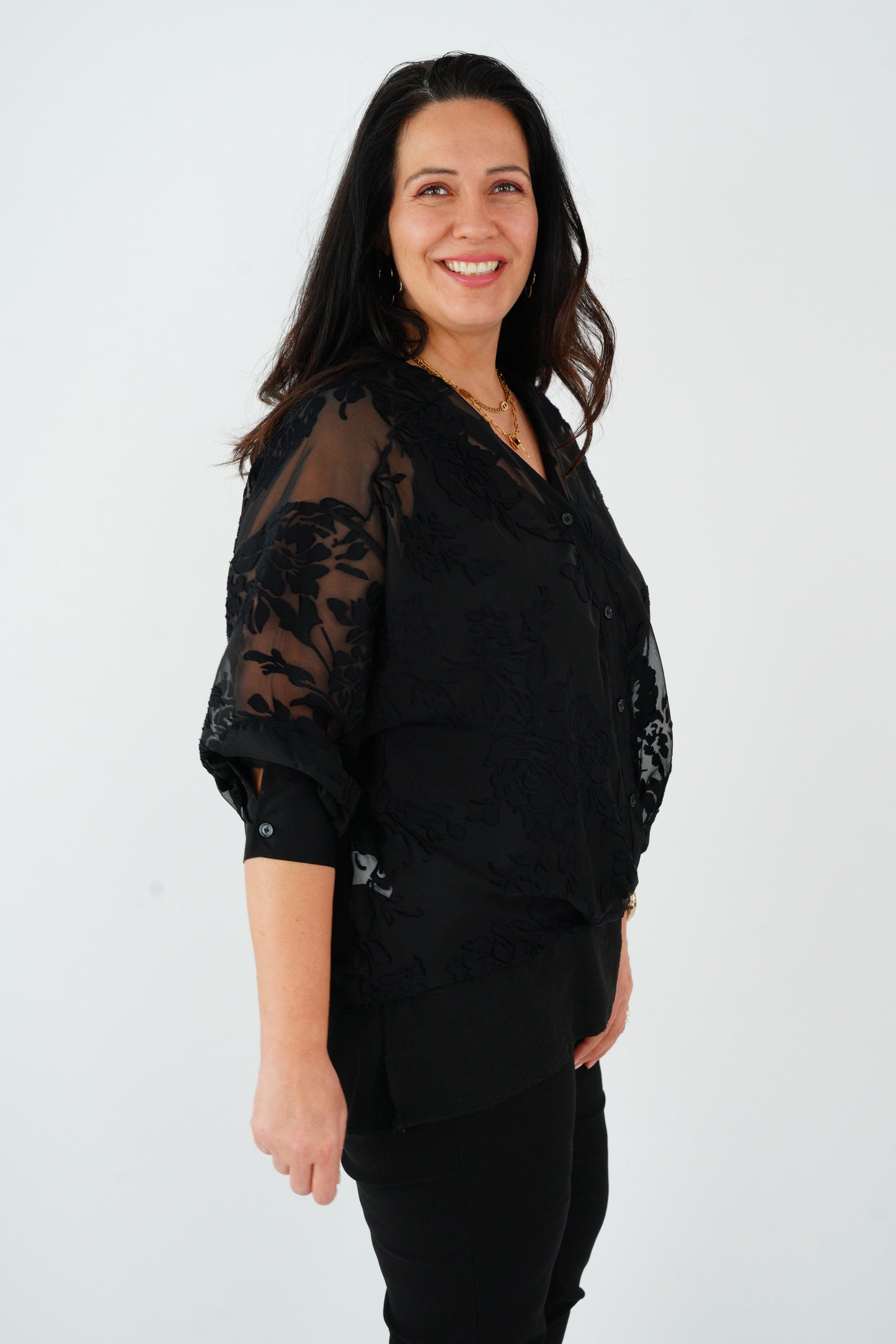 Bluse in Schwarz (40-44)