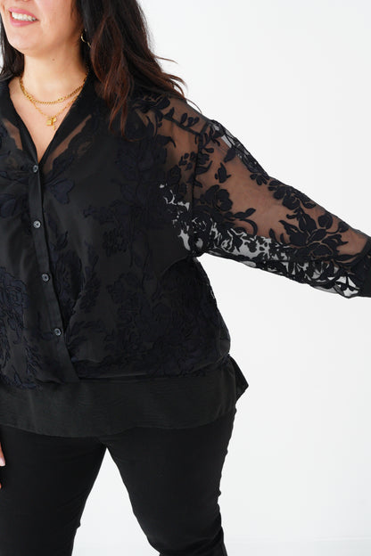 Bluse in Schwarz (40-44)