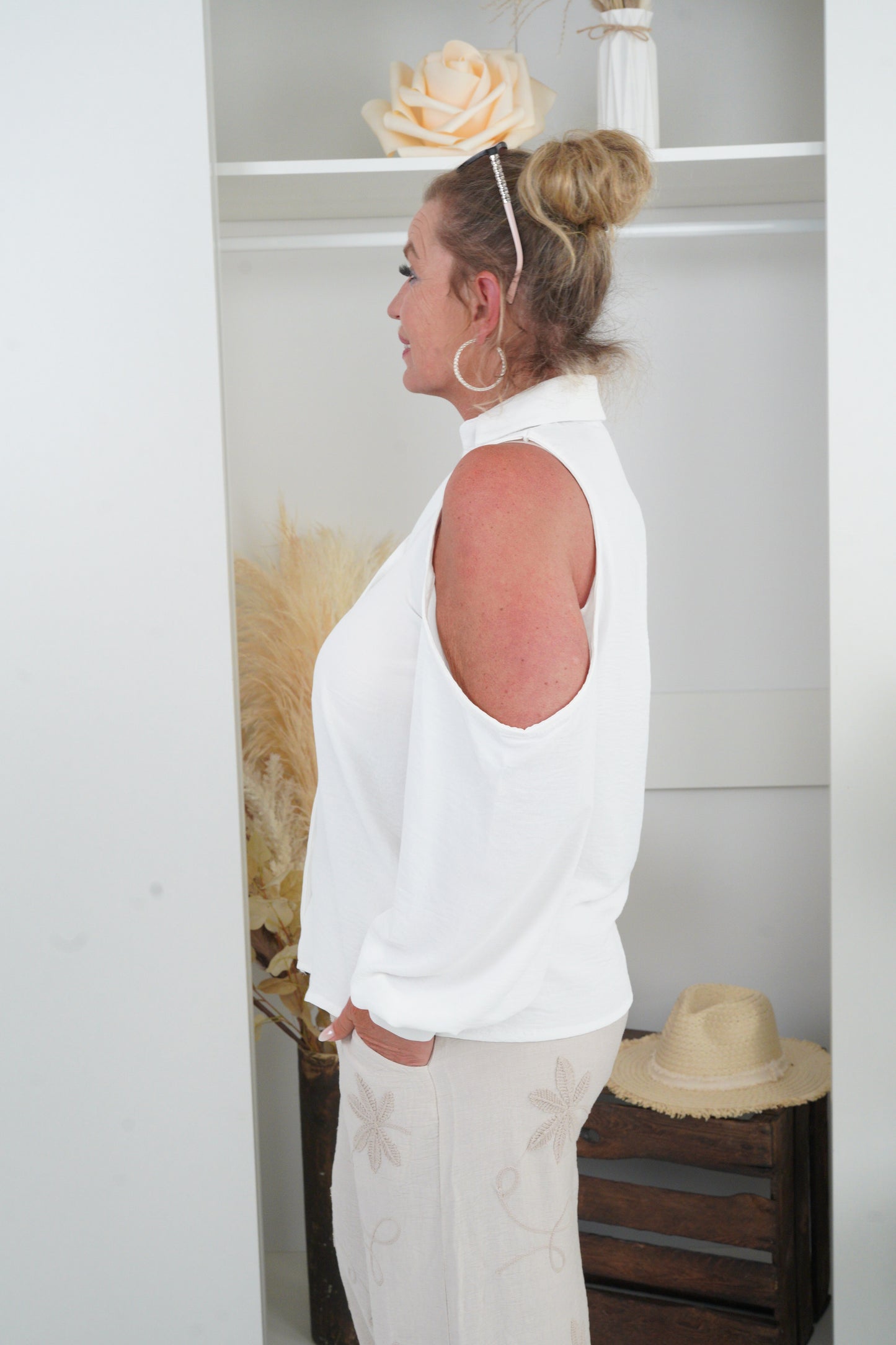 Bluse in Off-White (38-42)