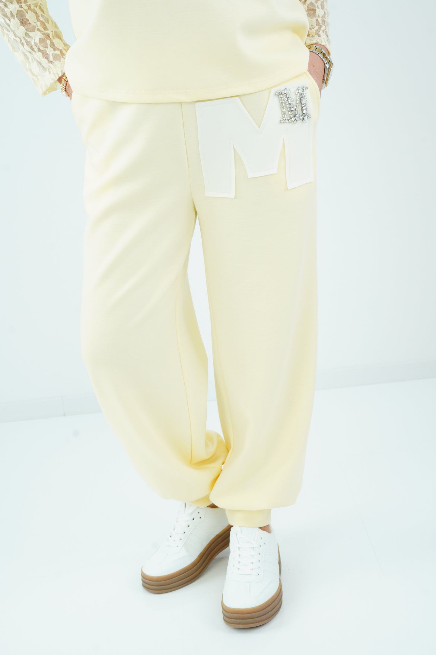 Joggpant in Vanillegelb (38-42)