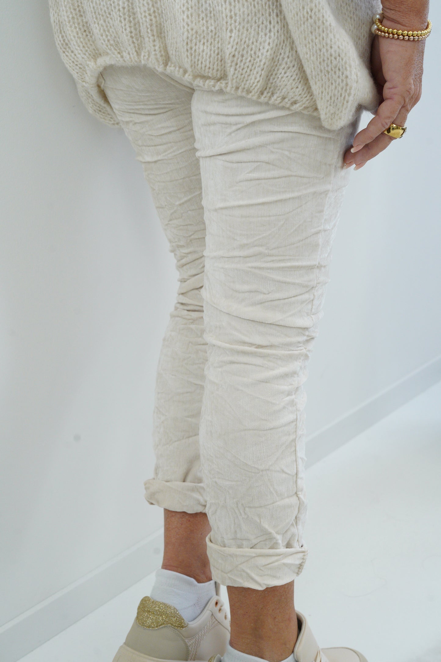 Joggpant in Ecru (38-42+)