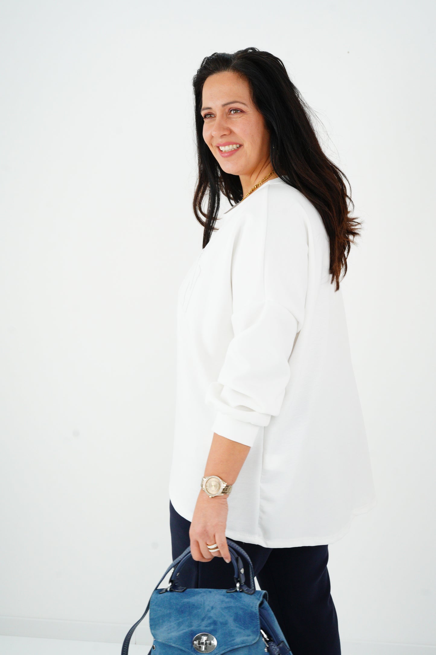 Sweatshirt in Off-White (42-46)