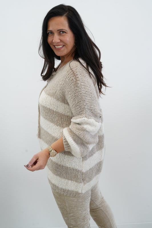 Pullover in Beige-Ecru (42-46)