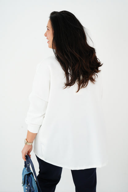 Sweatshirt in Off-White (42-46)