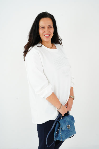 Sweatshirt in Off-White (42-46)