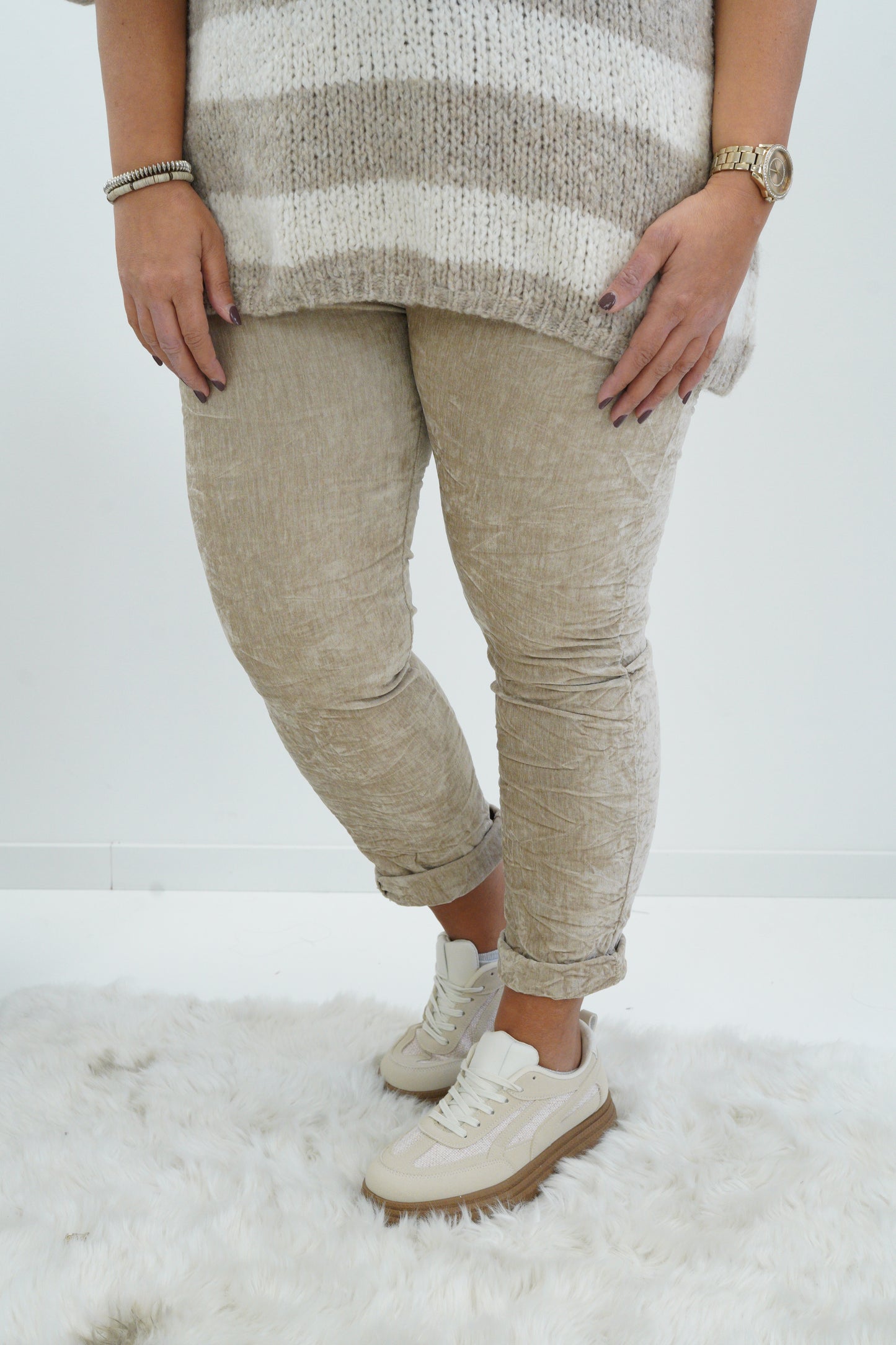 Joggpant in Sand (38-42+)
