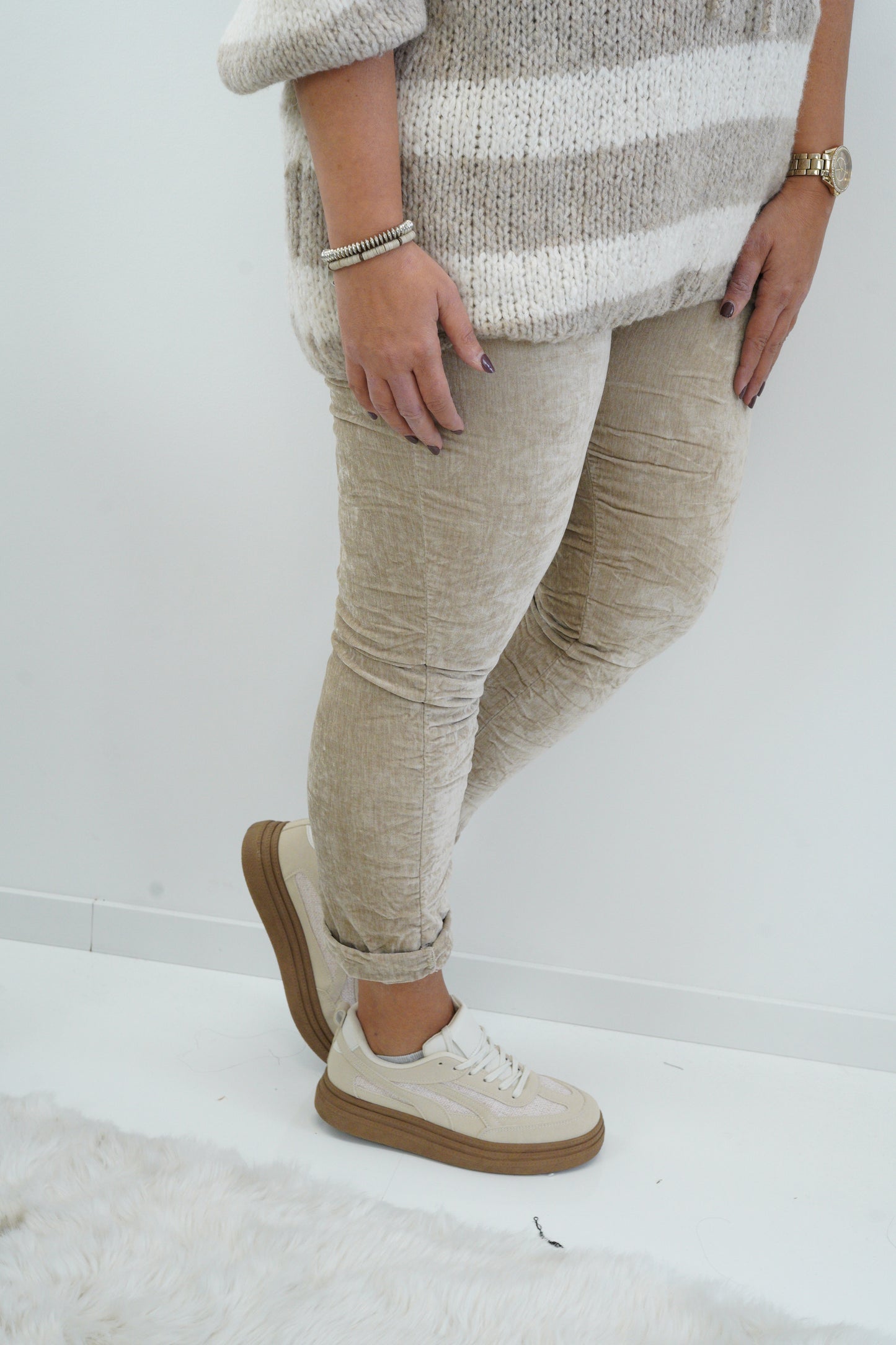 Joggpant in Sand (38-42+)