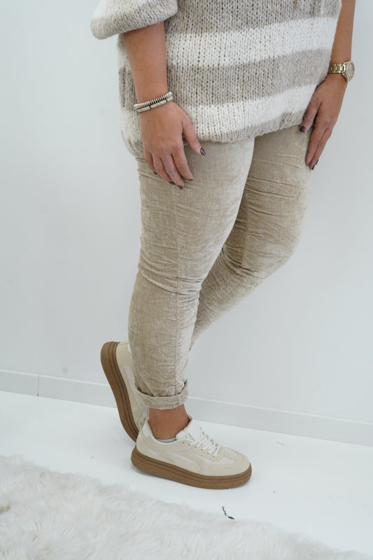 Joggpant in Sand (38-42+)