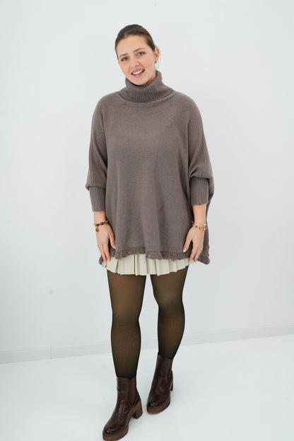 Pullover in Taupe (36-48)